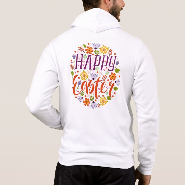 Glad påsk med vårblommor-23143 t shirt (Baksida)