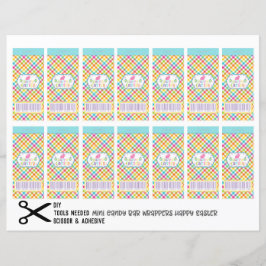 Glad påsk Mini Candy Chocolate Pub Wrappers DIY