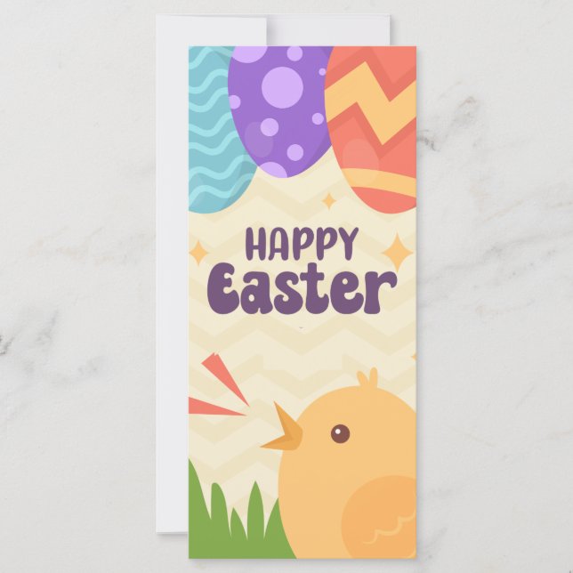 Glad påsk Money Holder Gift Card Chocolate Egg (Framsida)