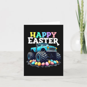 Glad påsk Monster Lastbil Funny Egg Hunt Småbarn Kort