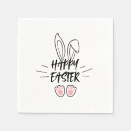 Glad påsk mönster pappersservett