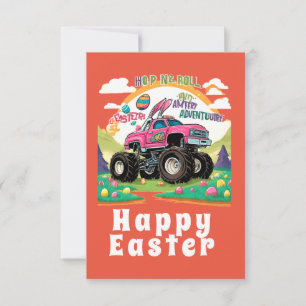 Glad påsk Monster Truck Äventyr Kort