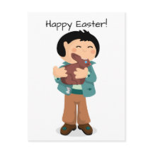 Glad påsk Nibbling Boy