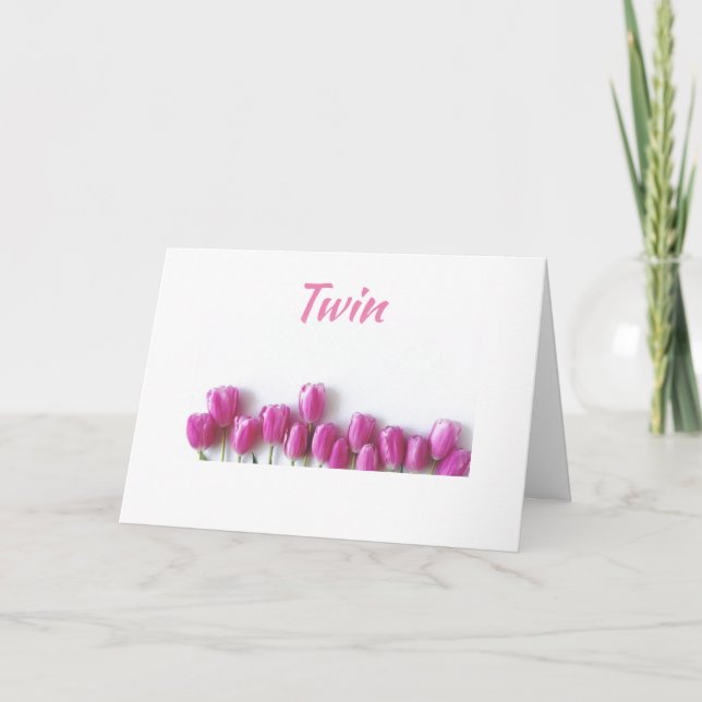 GLAD "PÅSK" OCH "VÅR" TILL ****MIN TVILLING*** KORT (Framsida)