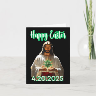 Glad påsk Ogräs Påsk Jesus 2025 Kort