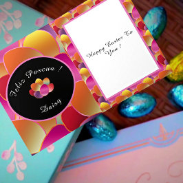 Glad påsk-oljefradient Vår Färg Mönster Kort