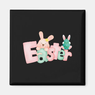 Glad påsk Önskemål - Funny Bunny Kisses Magnet