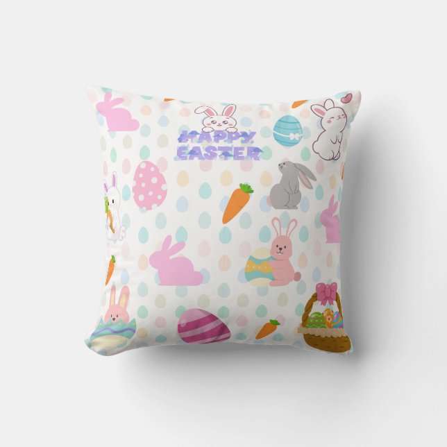 Glad påsk önskemål kudde (Framsida)