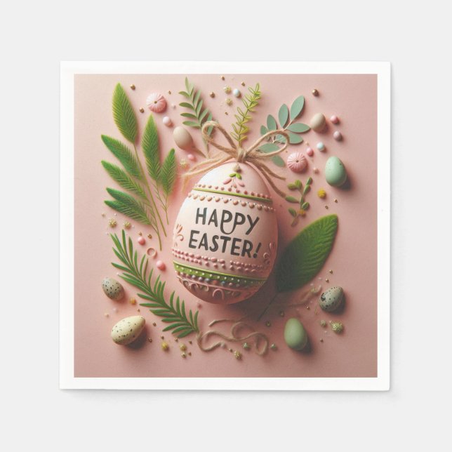 Glad påsk pappersservett (Framsidan)