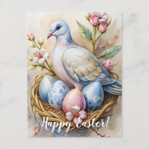 Glad påsk. Påsk Dove. Vykort