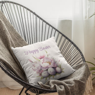Glad påsk PÅSKÄGG BLOMMIGT PÅSK Kudde