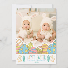 glad påsk | Påskägg Bunny Photo Helgdag Card Julkort