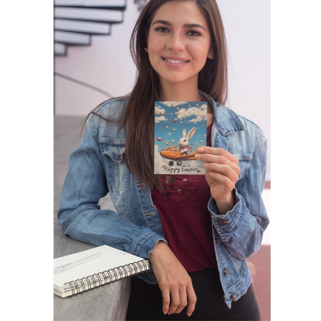 Glad påsk, påskhare med ägg inbjudningar (Skapare uppladdad)