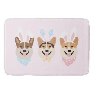 Glad påsk Pembroke Welsh Corgi Hundar Badrumsmatta