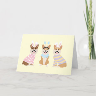 Glad påsk Pembroke Welsh Corgi Hundar Helgkort