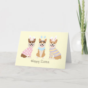 Glad påsk Pembroke Welsh Corgi Hundar Helgkort