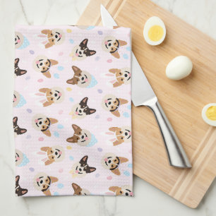 Glad påsk Pembroke Welsh Corgi Hundar Kökshandduk