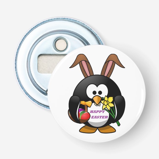 "GLAD PÅSK" PENGUIN BUNNY FLASKÖPPNARE (Framsidan)