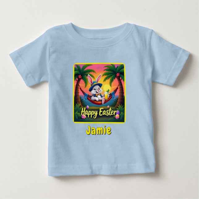 Glad Påsk Personnamn T Shirt (Framsida)