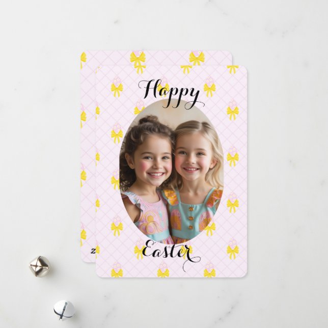 Glad påsk Photo Personlig Julkort (Fram/Back In Situ)