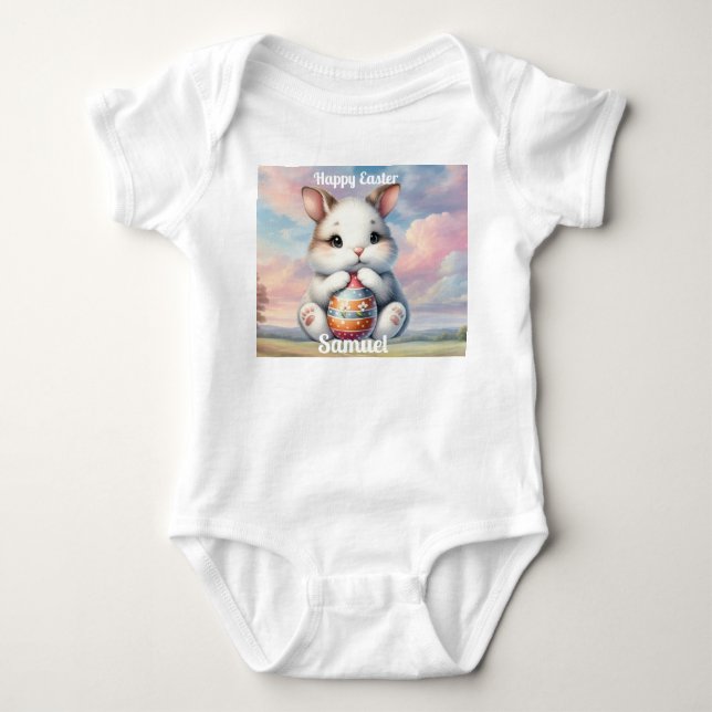Glad påsk pojke t shirt (Framsida)