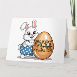 Glad påsk Polka Dot Bunny Kort