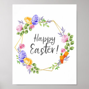 Glad påsk poster