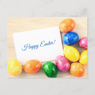 Glad påsk! Postkarte zu Ostern mit Ostereier Helg Vykort