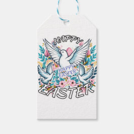 Glad påsk presentetikett