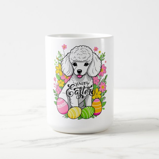 Glad påsk Pudel Kaffemugg (Center)