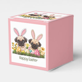Glad påsk Pug Hundar Bunny Öron Presentaskar