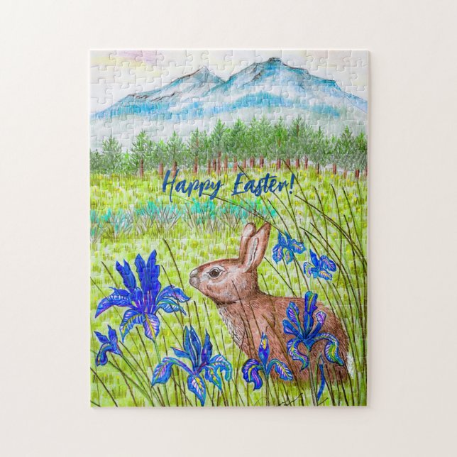 Glad påsk Puzzle Pussel (Vertikal)