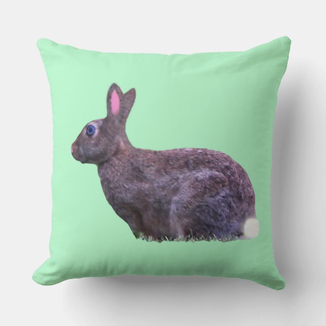 Glad påsk Rabbit Kudde (Framsida)