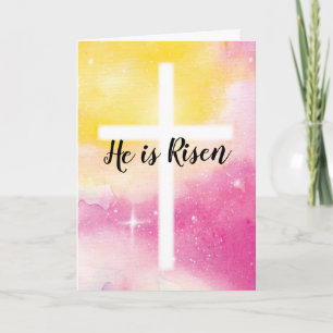 Glad påsk, Religiösa - han är ett nytt Helgdag-kor Helgkort