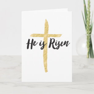 Glad påsk, Religiösa - han är Risen Helgkort