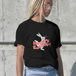 Glad Påsk Retro Rosa Orange T Shirt