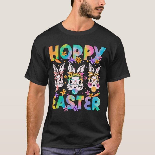 glad påsk, retro, vintage t shirt (Framsida)