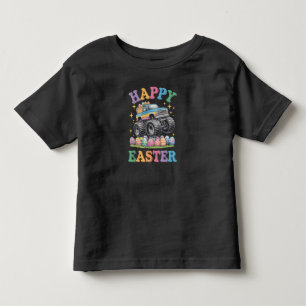 Glad Påsk Rolig Monster Truck Krossa Ägg T Shirt