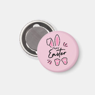 Glad påsk (Rosa) Magnet