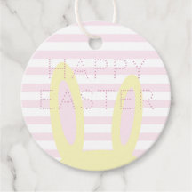 Glad påsk | Rosa och Gult Bunny Öron