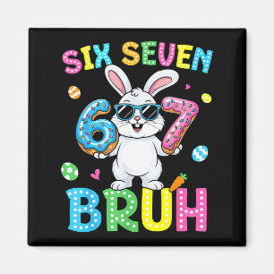 Glad påsk Sex Sju Bruh Meme Kanin Kanin Pojke Magnet