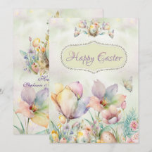 Glad påsk sofistikerat kort