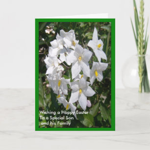 Glad påsk Son och svärdotter Jasmine-kort Helgkort