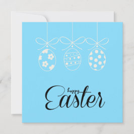 Glad Påsk Söt Kanin Påskägg Jakt Minimal Julkort