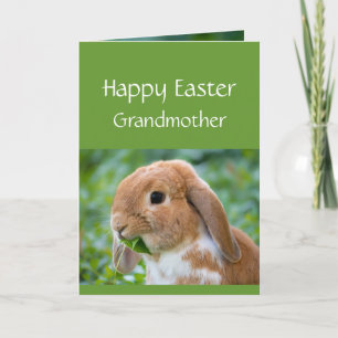 Glad Påsk Söt Kanin Special Mormor Helgkort