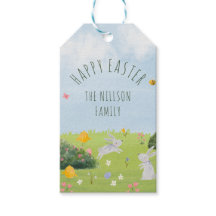 Glad påsk söta Märkre med vattenfärg Gift