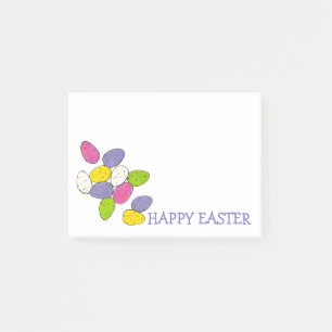 Glad påsk Specklade Malted Mjölk Candy Eggs Post-it Block