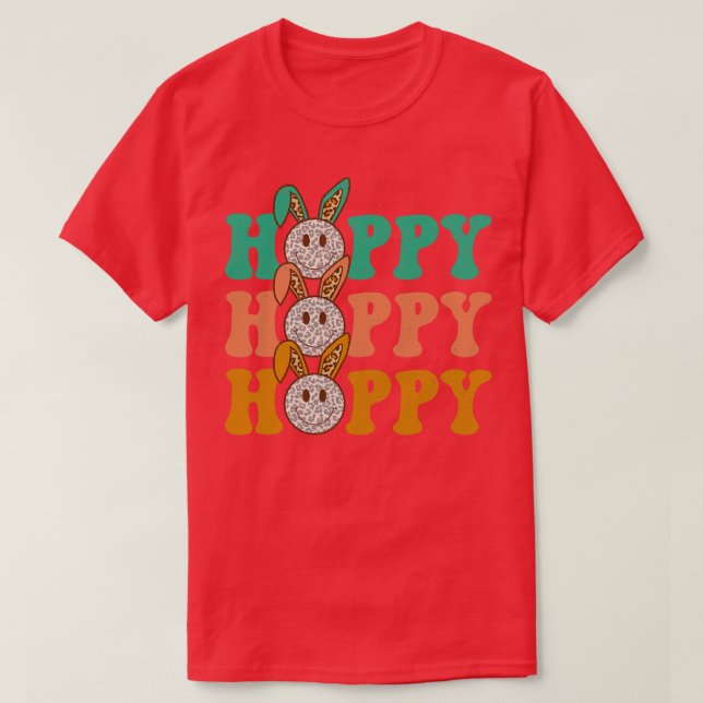 Glad påsk Sublicering Boho Stil T Shirt (Design framsida)