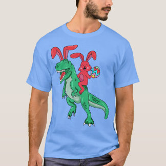 Glad påsk T Rex Bunny Dinosaur Eggs Shirt