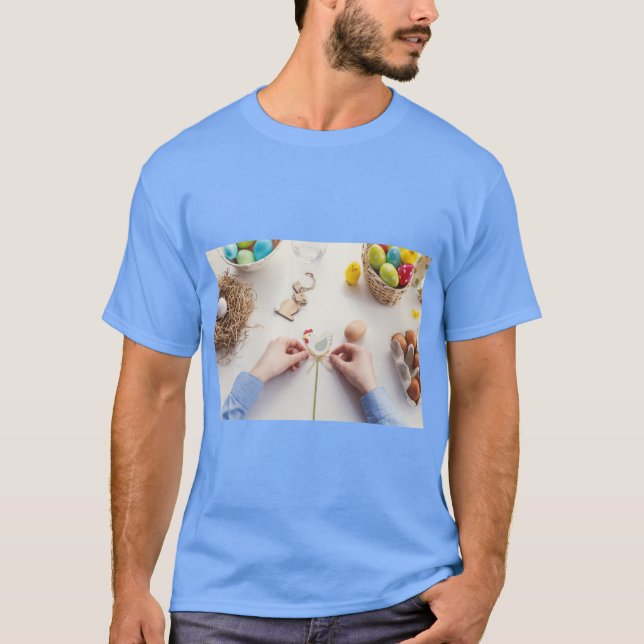 Glad påsk t-shirt – festlig, ljus & glädjefull (Framsida)